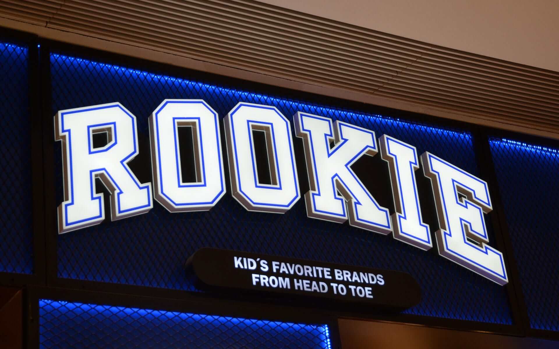 Face and Back-lit Metal Channel Letters for Rookie