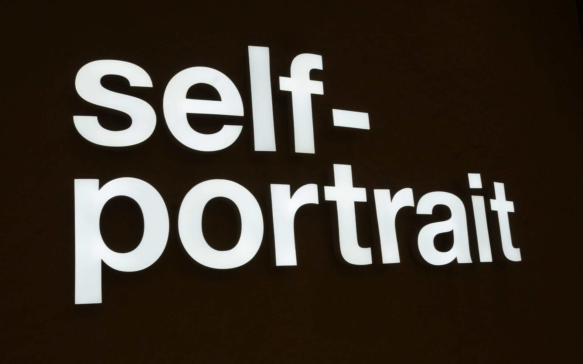 Face-lit Acrylic Channel Letters for Self-portrait