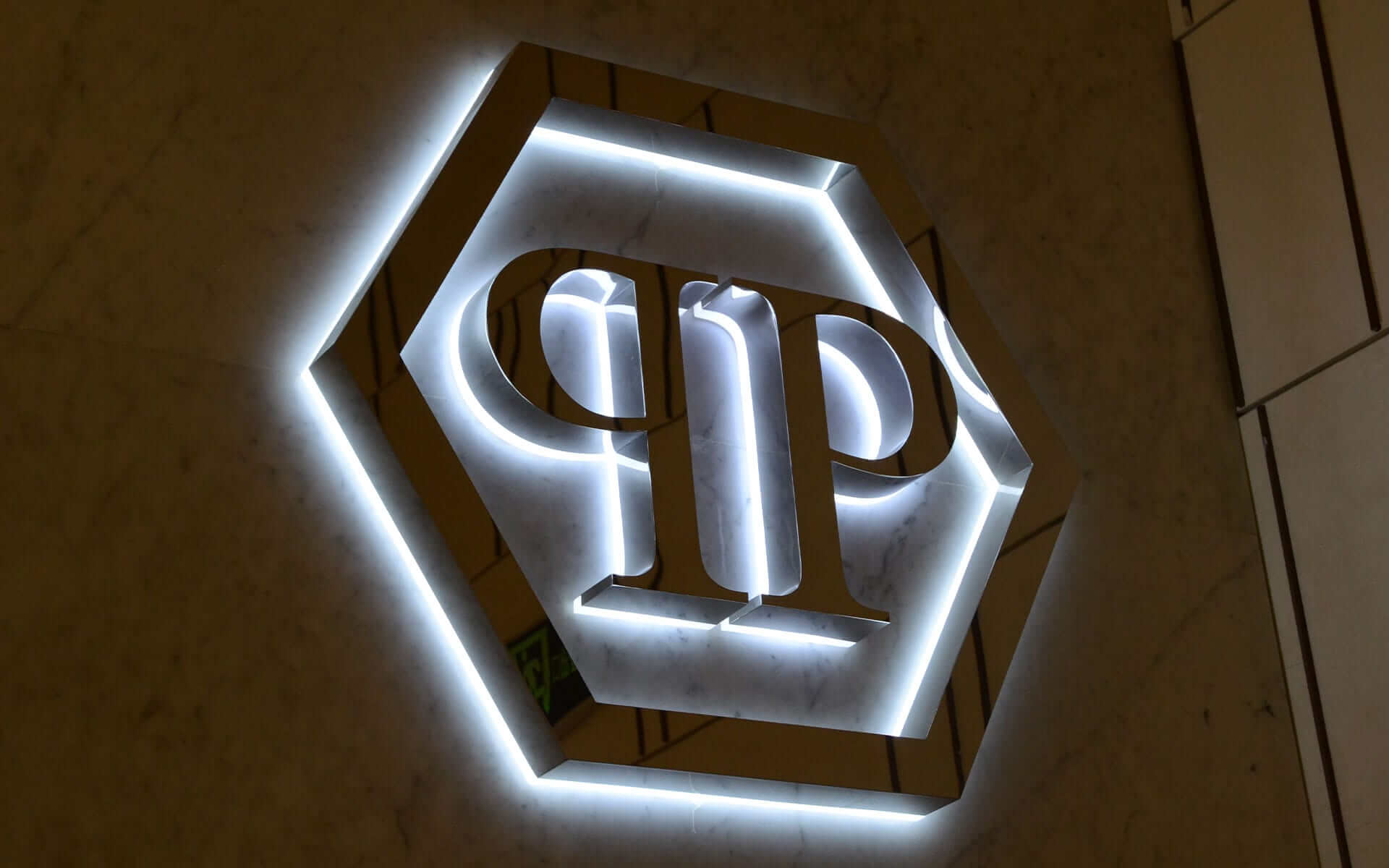 Pro Back-lit Metal Channel Letters for Philipp Plein